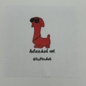 Mondkalb Brillenputztuch „Außerirdisch Cool – Mondkalb“